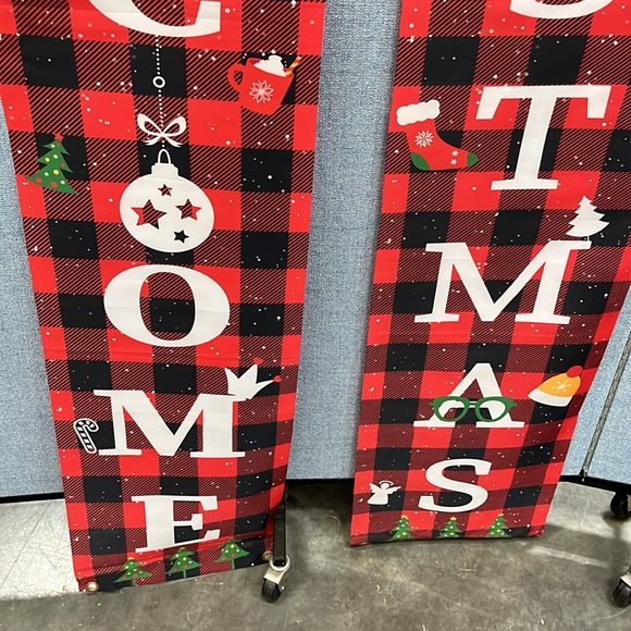 TWO 6 Ft. Door Christmas Banners - Picture 3 of 5